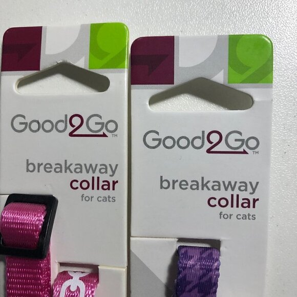 🛒 $9 3 pack of Cat Breakaway Collars Purple and Pink Adjusts to 8"-12" #2324 - Picture 3 of 4